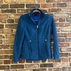 Form Fitting Blue Athletic Jacket - Size S